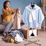 Setrika Uap dengan Ketinggian yang Dapat Disesuaikan - Dudukan Setrika Paduan Aluminium dengan Alas Anti Selip, Cocok untuk Penggunaan di Rumah dan Profesional, Hitam